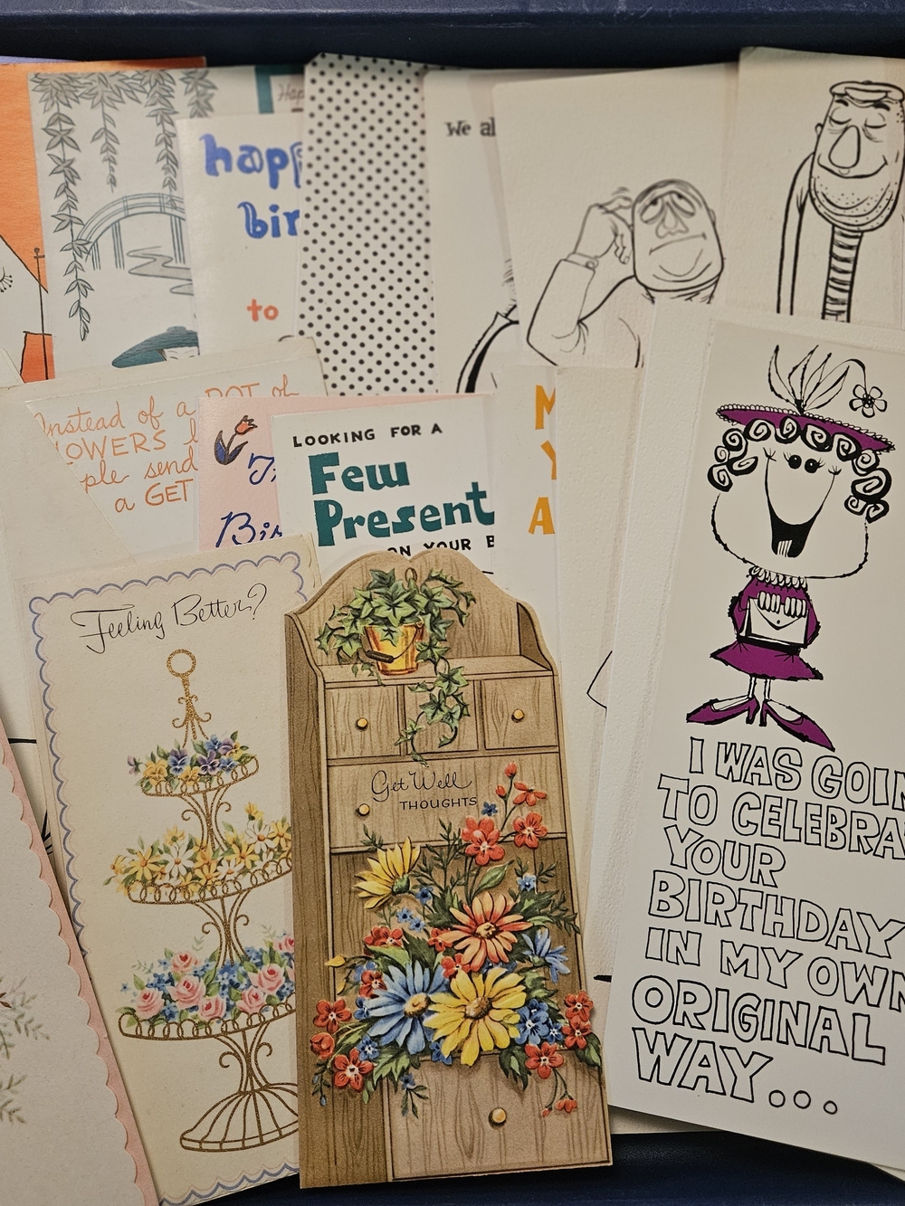 Vintage 1950's -1970's Blank Novelty Greeting Cards